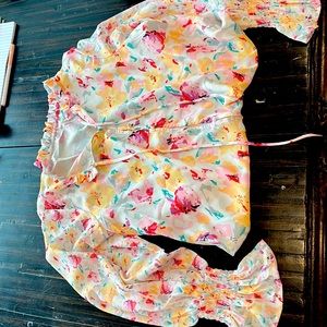 White floral button down. Amazon. Never worn.